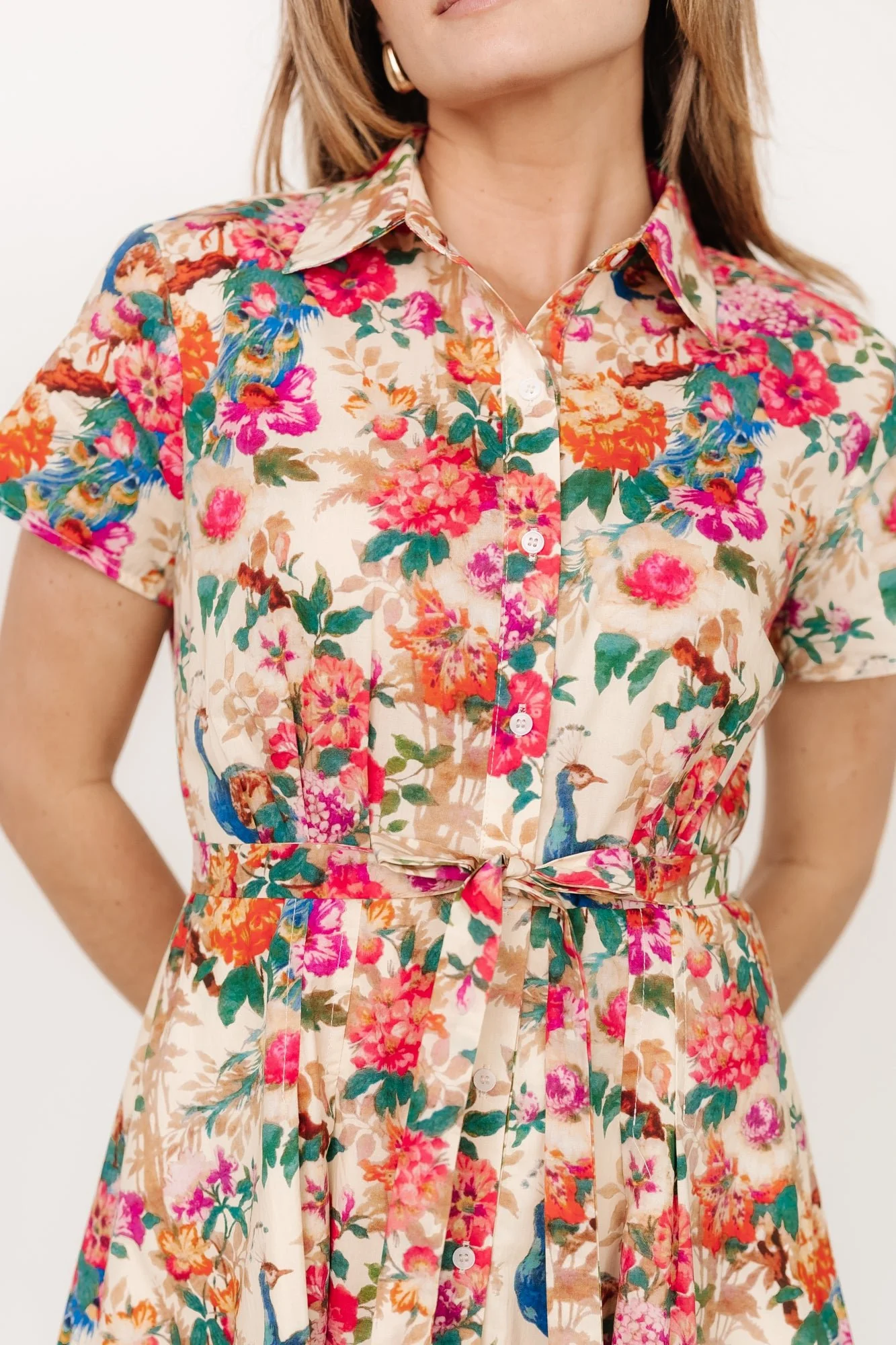 Melia Midi Dress | Multi Print - Meetpaco