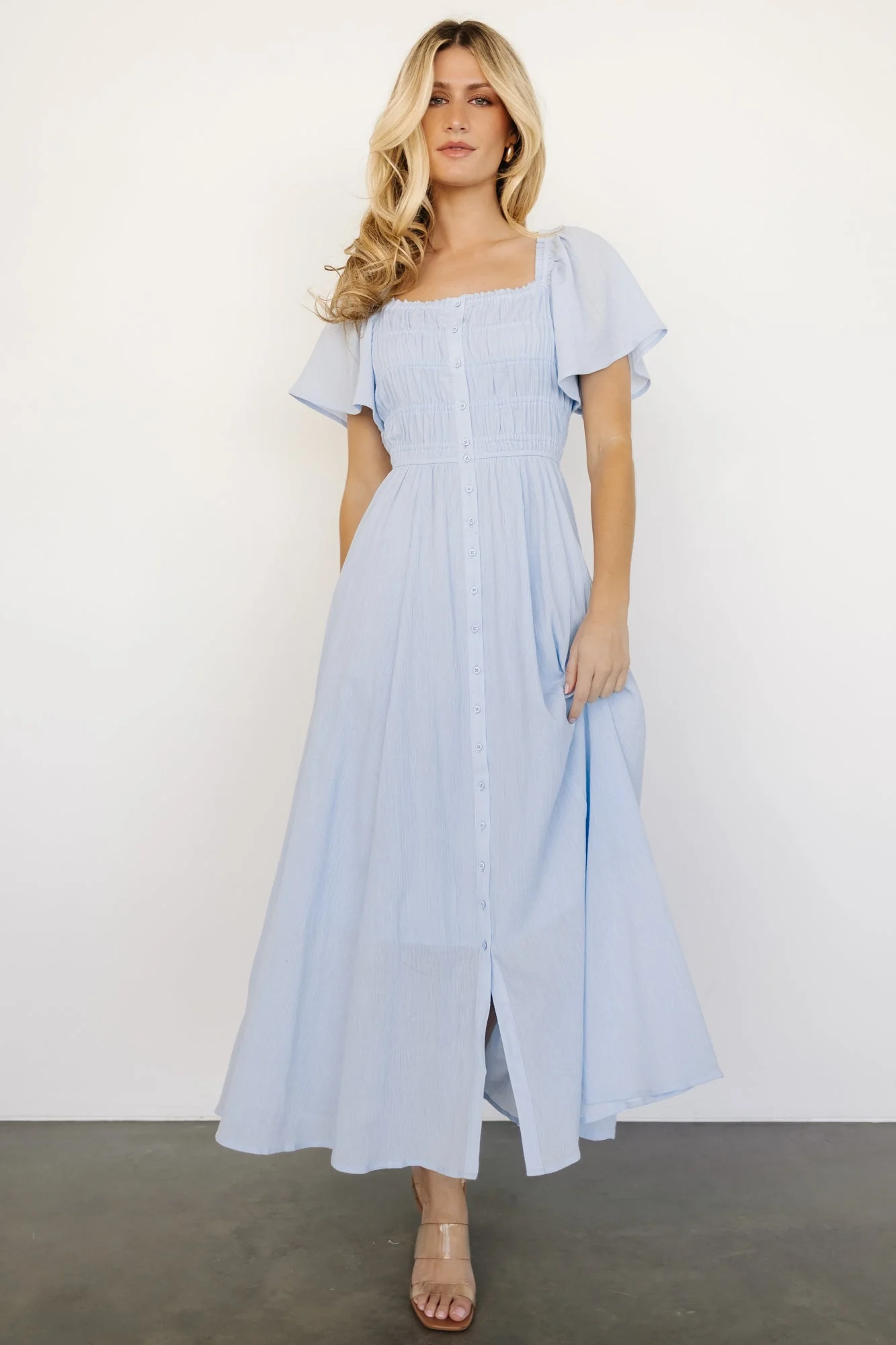 McKay Maxi Dress | Light Blue - Meetpaco