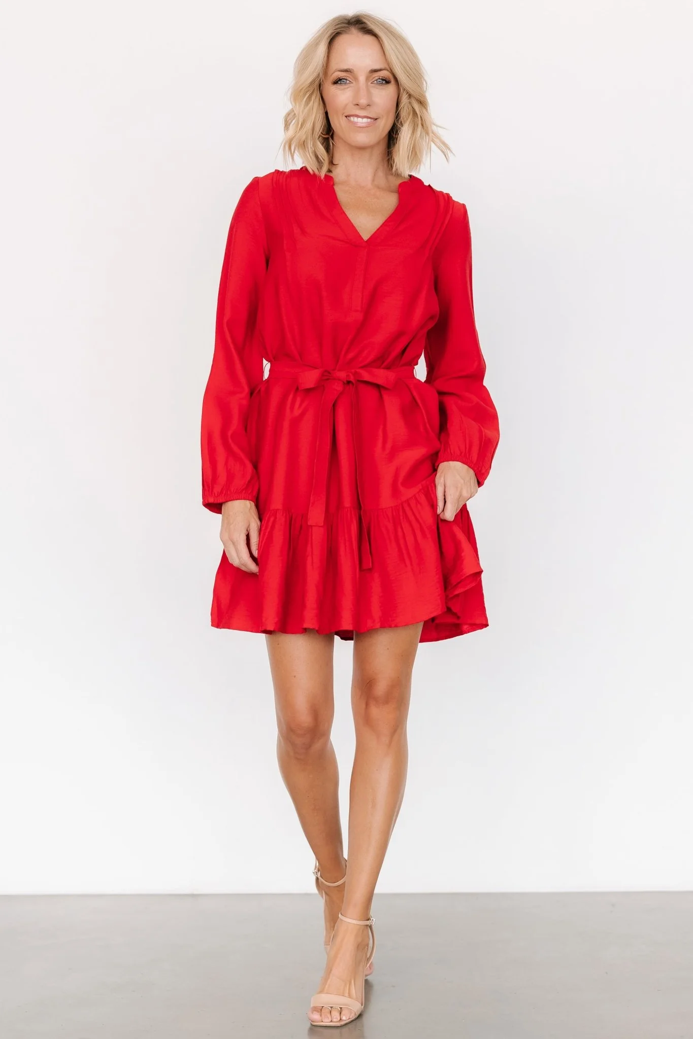 Fuji Short Dress | Red - Meetpaco