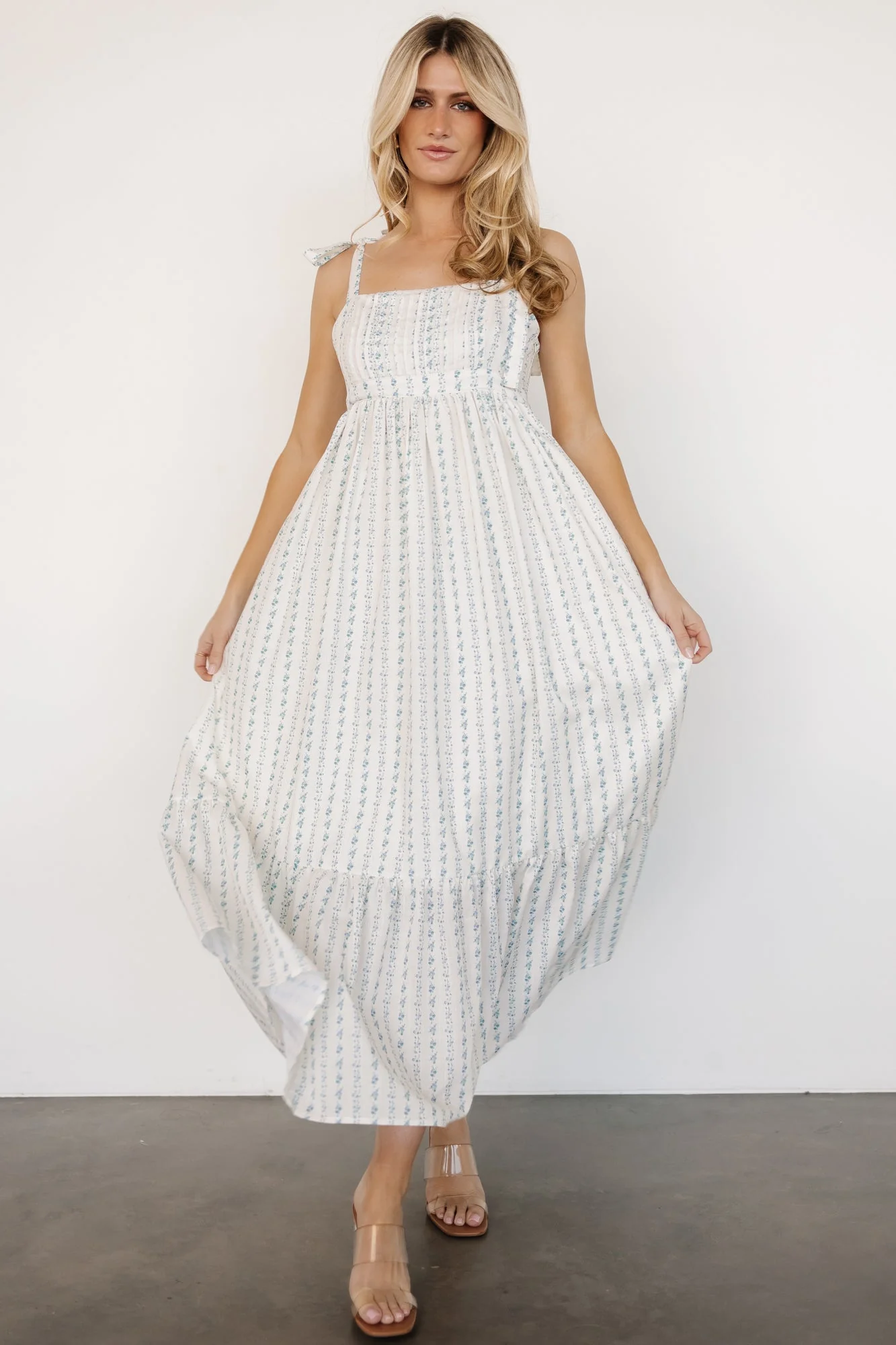 Kennie Maxi Dress | Cream Multi Floral - Meetpaco