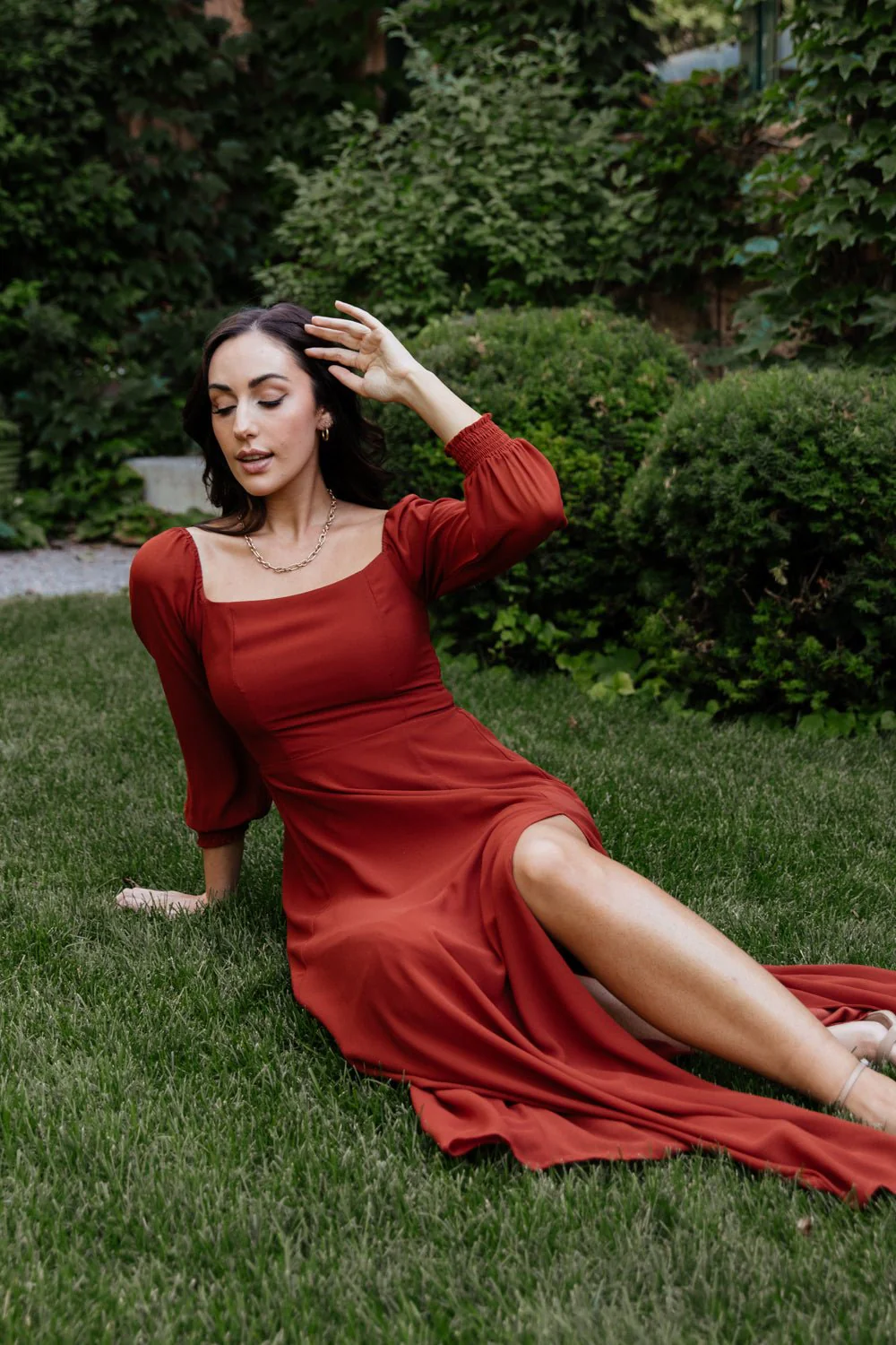 Giselle Maxi Dress | Brick - Meetpaco