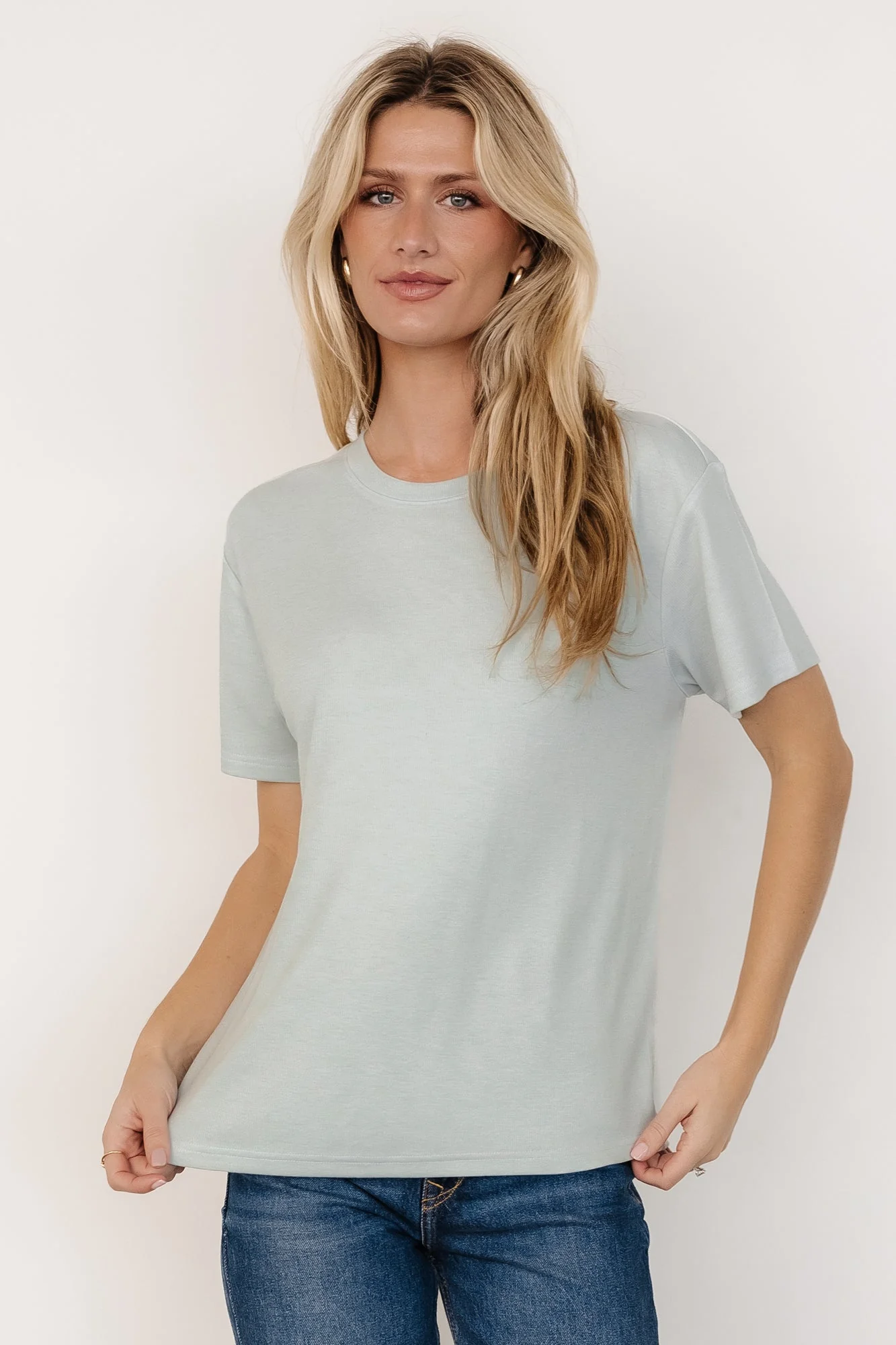 Elliot Relaxed Tee | Pale Mint - Meetpaco