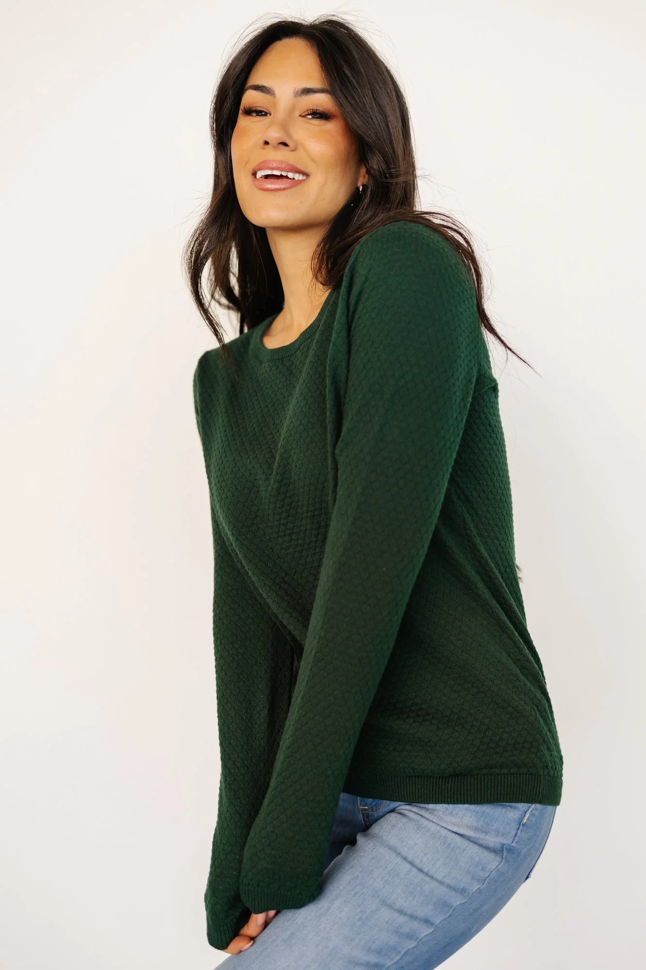 Debbie Knit Top | Dark Green - Meetpaco