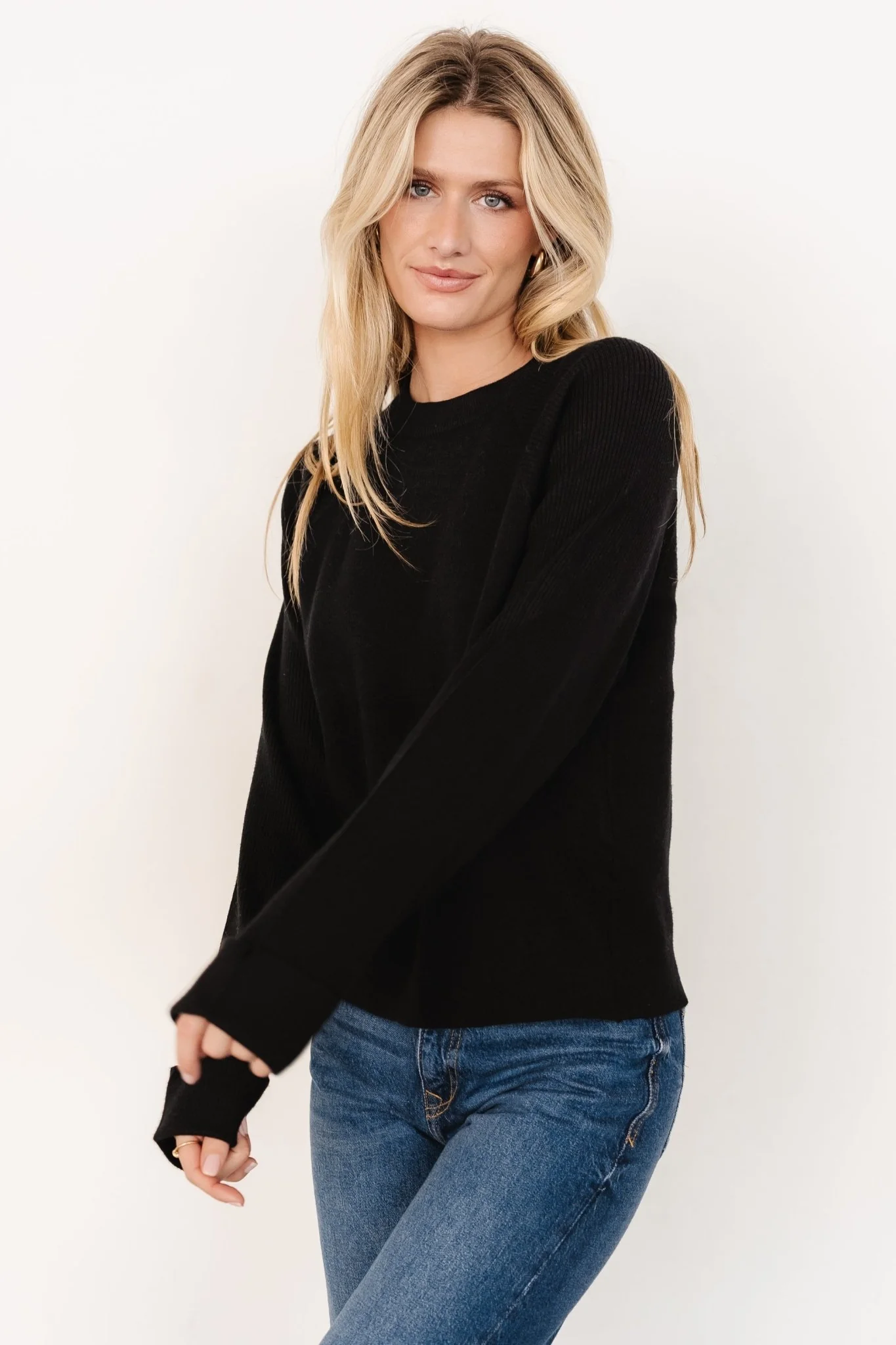 Helena Knit Sweater | Black - Meetpaco