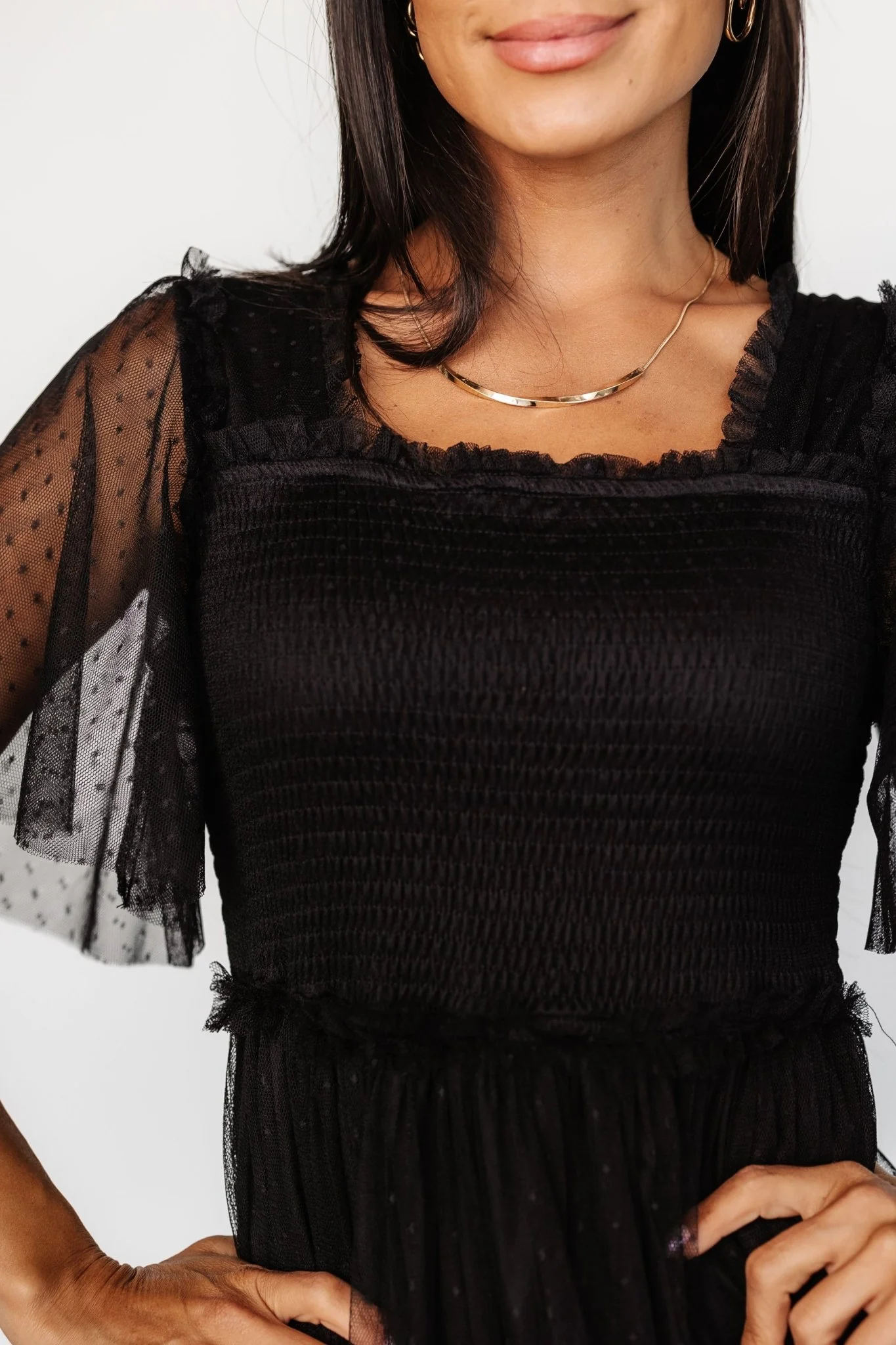 Bexley Tulle Dress | Black - Meetpaco