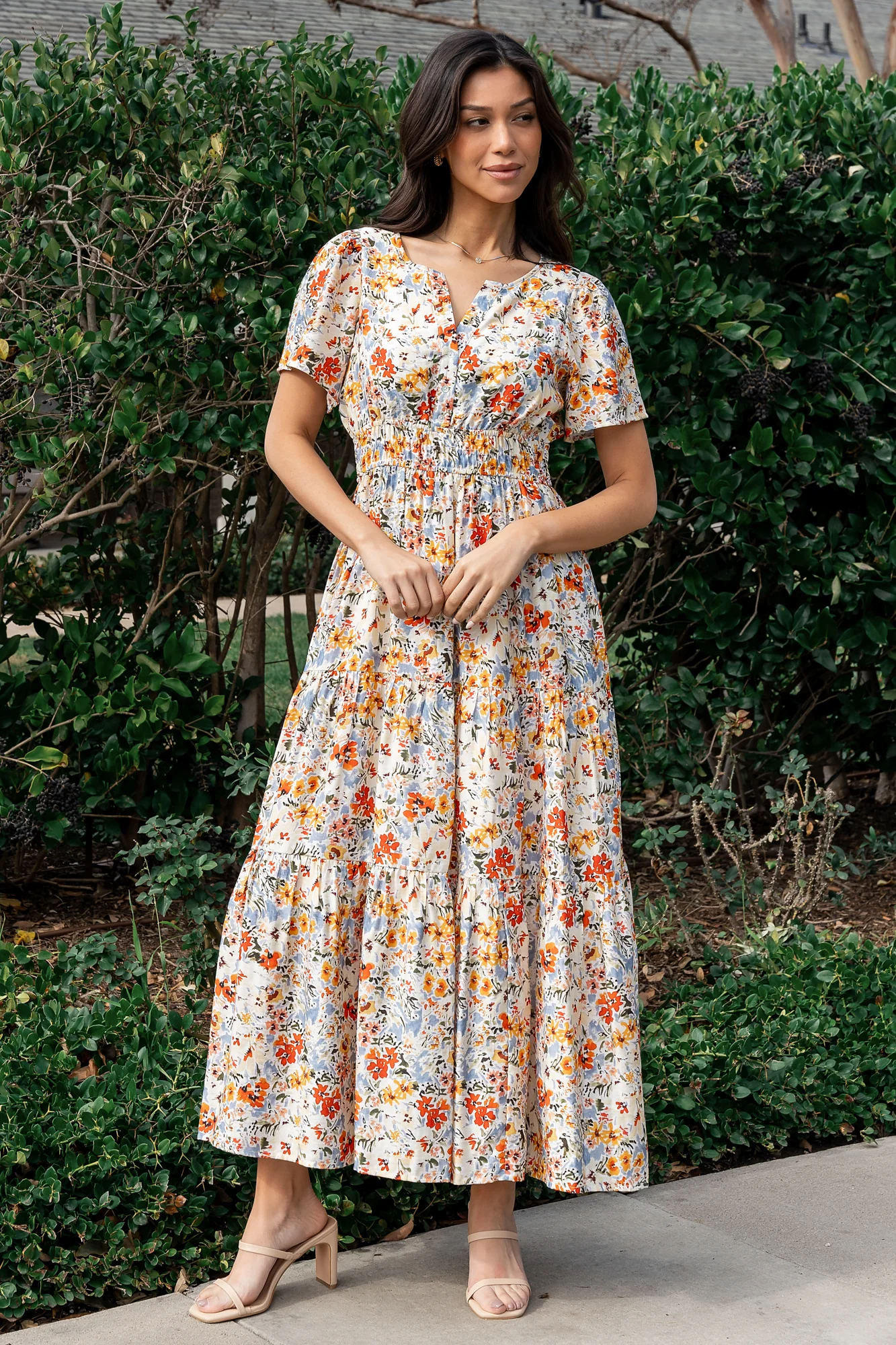 Claudia Maxi Dress | Multi Floral - Meetpaco