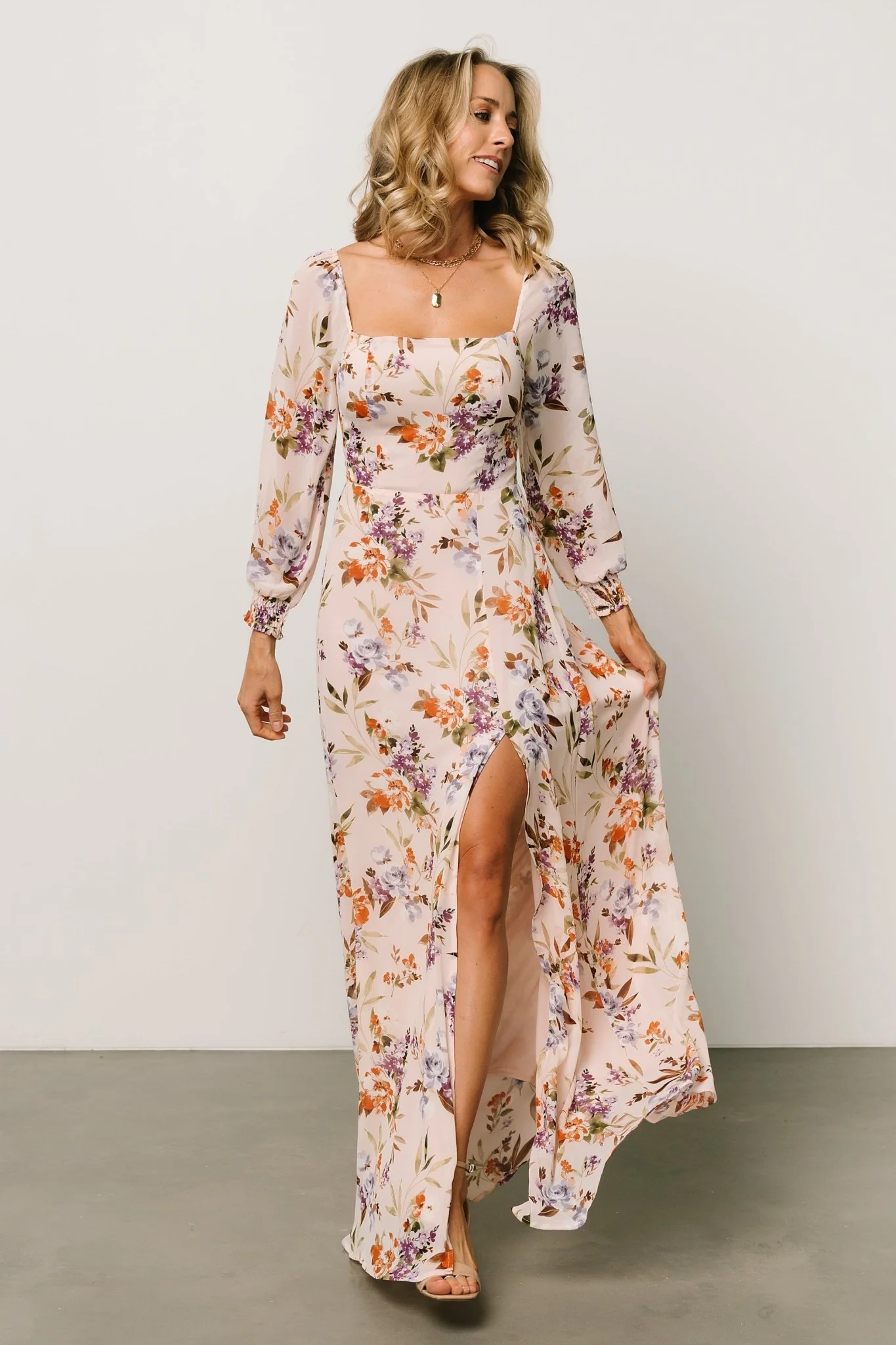 Giselle Maxi Dress | Blush Multi Floral - Meetpaco