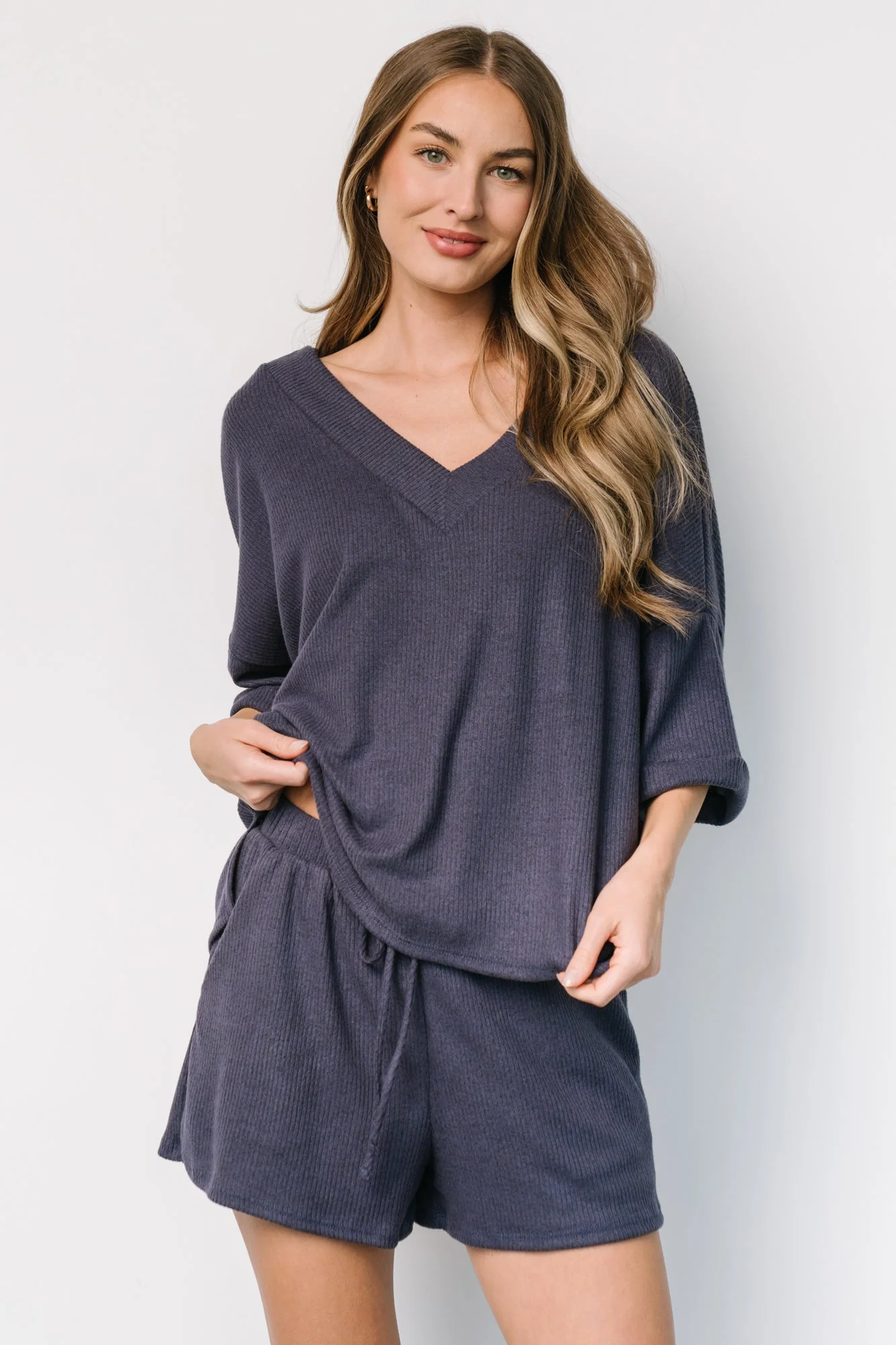 Chicago Lounge Top | Navy - Meetpaco