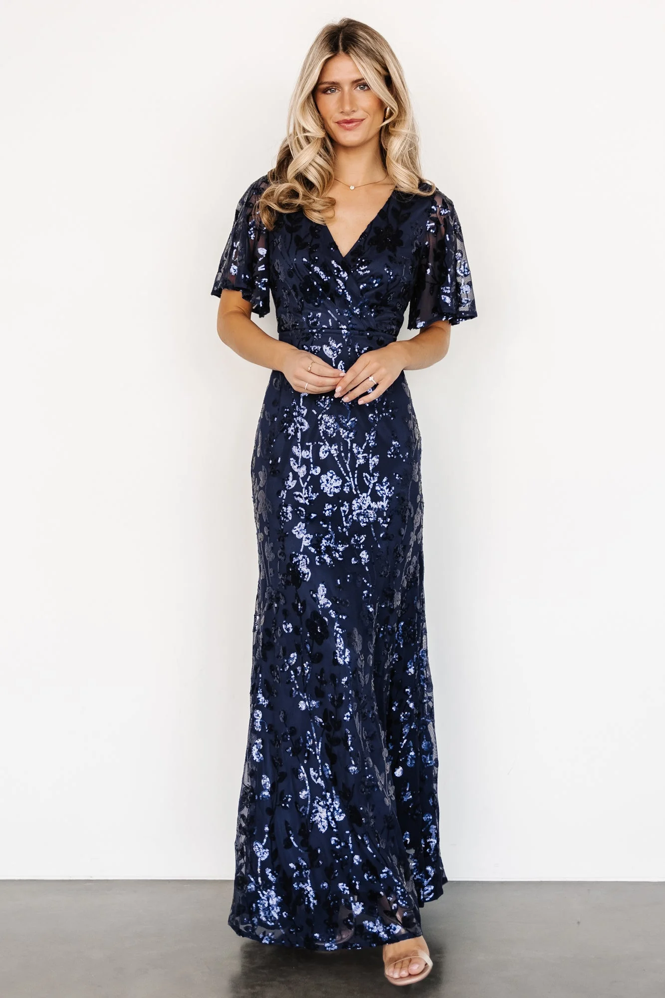 Esme Sequin Dress | Navy - Meetpaco