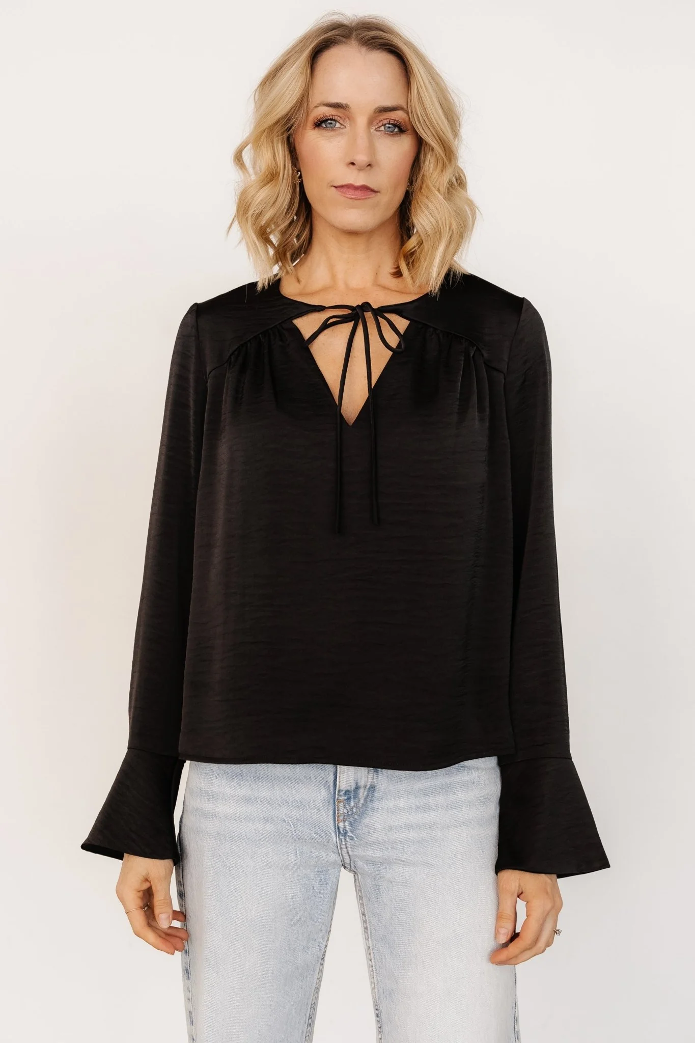 Westminster Satin Top | Black - Meetpaco