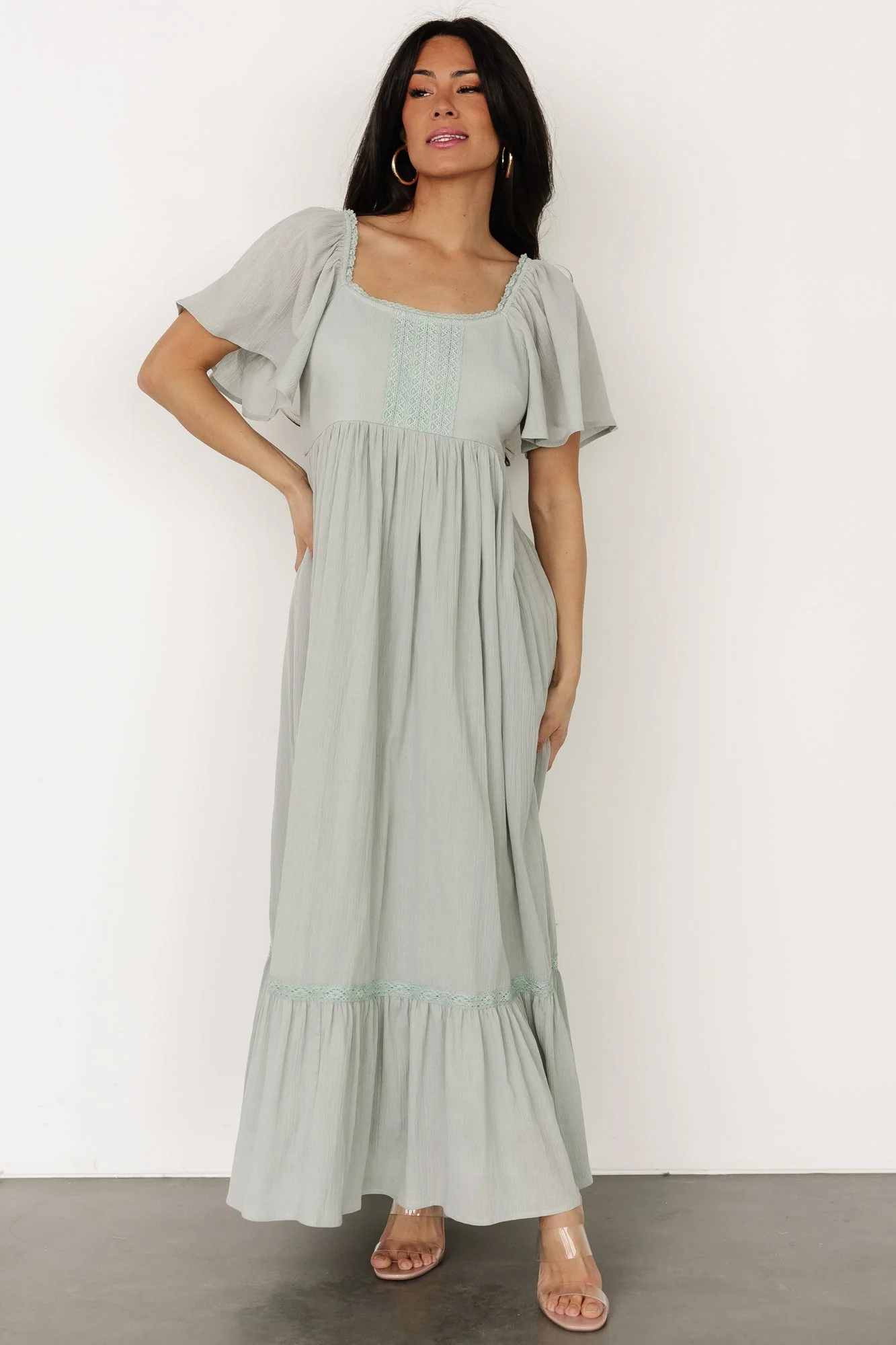 Maeve Maxi Dress | Dusty Sage - Meetpaco