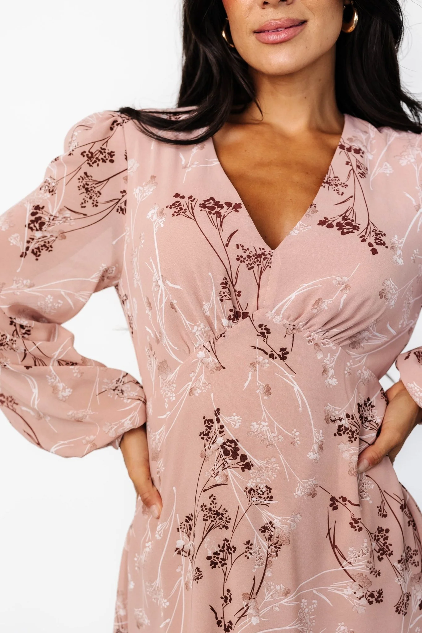 Rosalind Short Dress | Vintage Blush - Meetpaco