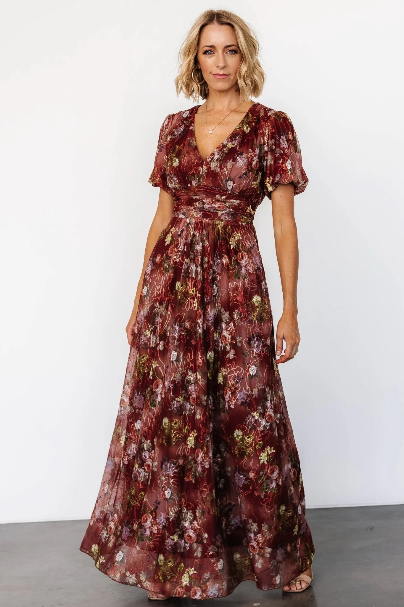 Ardley Maxi Dress | Rust Multi Floral - Meetpaco