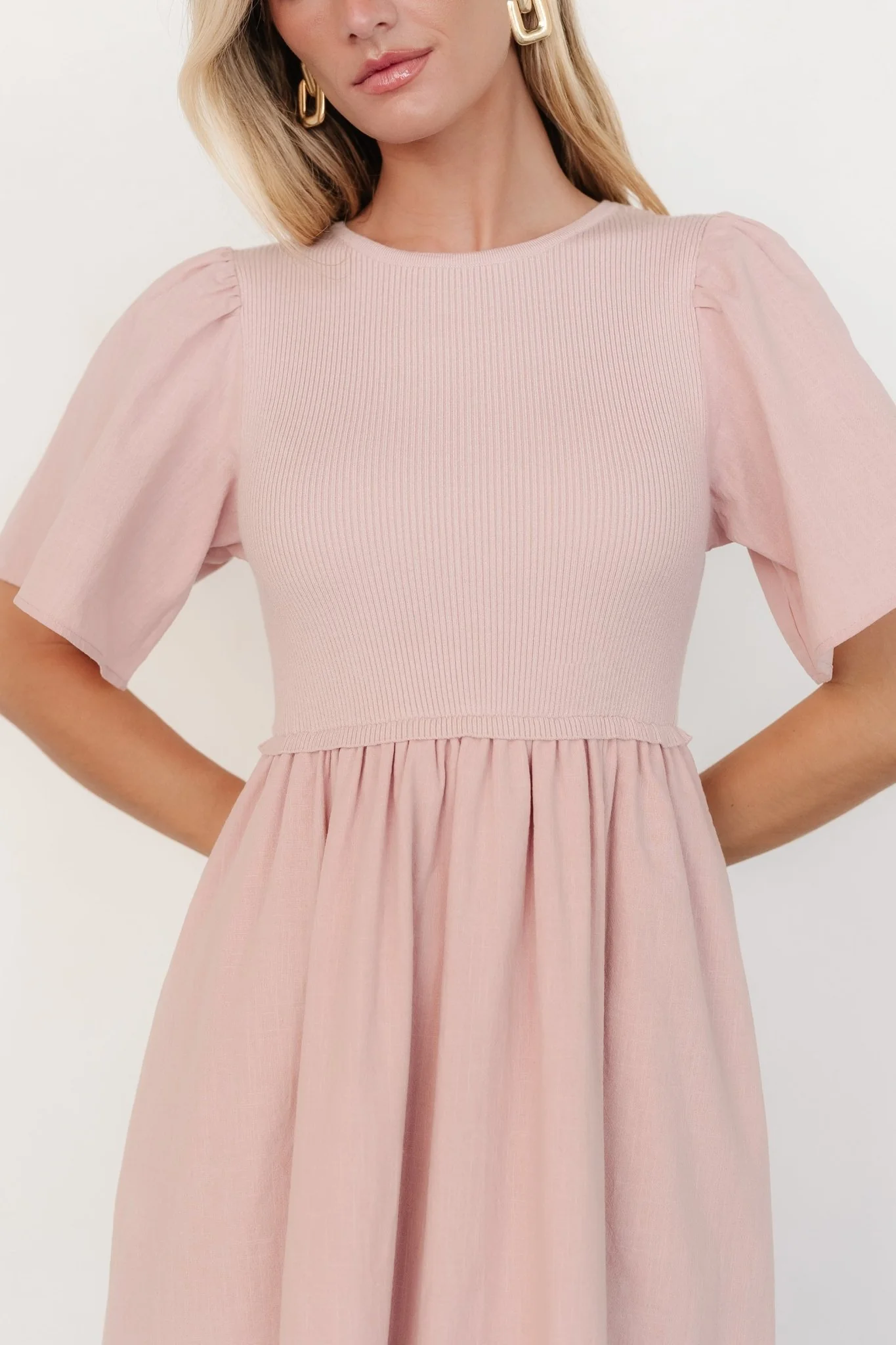 Cici Sweater Dress | Dusty Rose - Meetpaco