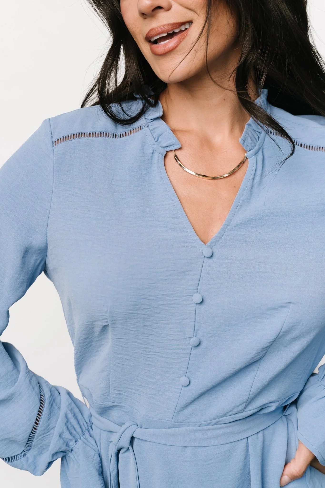 Lillia Short Dress | Blue - Meetpaco