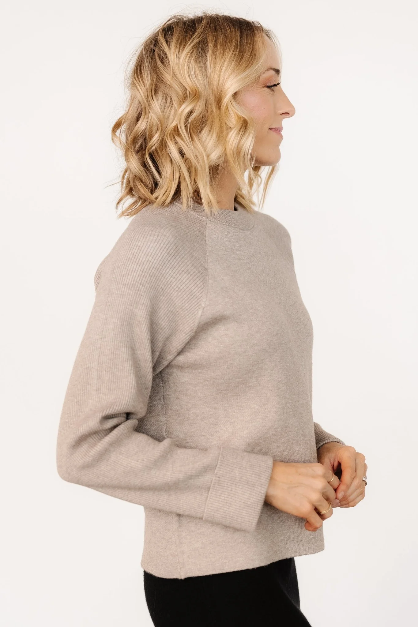 Helena Knit Sweater | Stone - Meetpaco